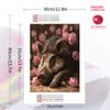 Warthog and roses Pattern  3pcs 100% Round Full Drill 5D DIY Diamond Painting Embroidery Cross Stitch Rhinestone Décor
