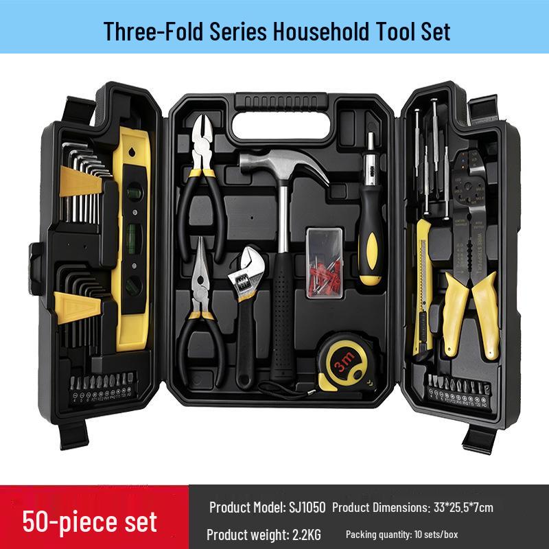 Auto Repair Tool Set: Wrench, Hammer, Screwdriver, Test Pen