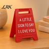 Raised Letter Decoration 3D Printed Love Sign, Romantic I You Desk Decor, Gift Idea Mini Stand for Valentine's Day Wedding, Anniversary Her