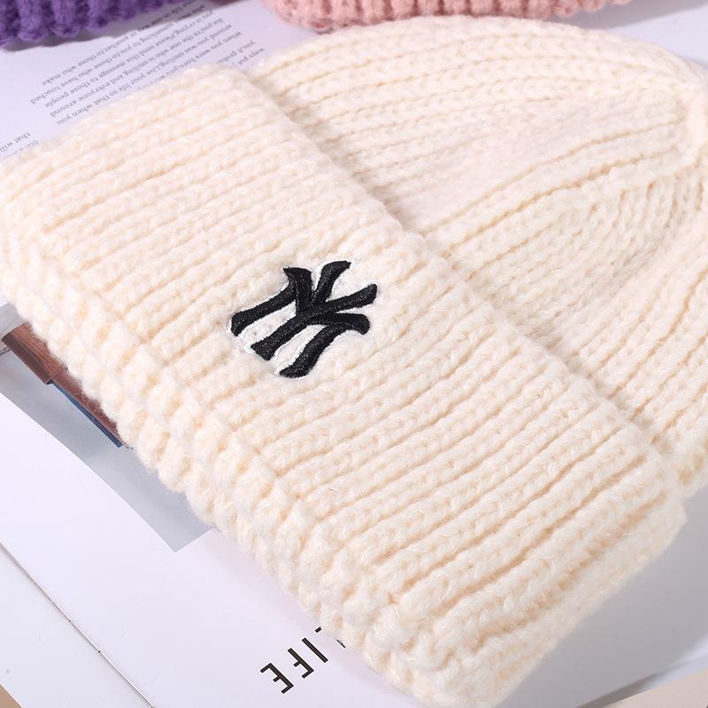 Hat Women's Warm Knitted Korean Edition Trendy Versatile Head Circumference Show Face Small Windproof Ear Protection Woolen