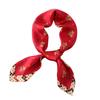 Small scarf scarf, cute scarf, printed literary square scarf, silk scarf, new simple simulation silk woman scarf, bear Korean version
