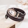 Schlangenarmband Damenuhr Schlangen-Tierkreis Glücksarmband Schlangenuhr Mode Persönlichkeit Quarzuhr Diamant Lederarmband