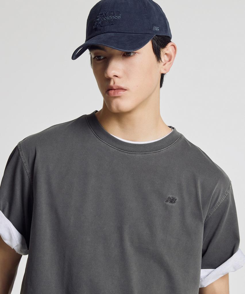 Nyuballanseu Nbneg31203 / Uni Essential Small Logo Short Sleeve T-Shirt (Charcoal)