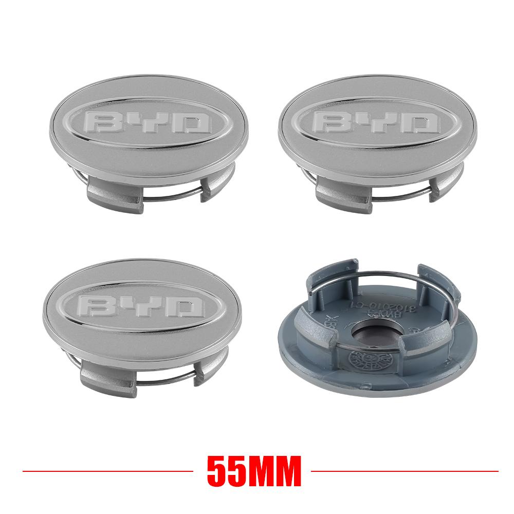 4PCS 55/58/68mm BYD Original Car Wheel Hub Center Cap Accessories For BYD F3 F0 S6 S7 E5 E6 M6 G3 G5 Yuan Plus Ea1 Song Tang Dmi For BYD