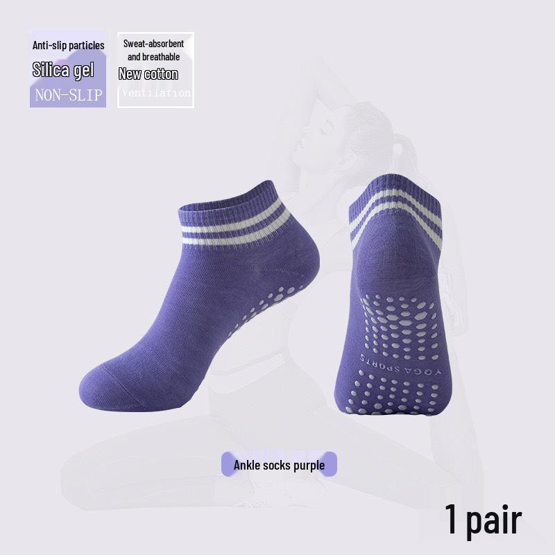 

Women s Non-Slip Cotton Yoga & Pilates Mid-Length Floor Socks One Size
