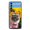 Cute Pug Dog Phone Case For Samsung Galaxy S24 S23 S22 S20 Ultra S21 FE 5G S10 S9 Plus S10E S8 Soft Silicone Cover