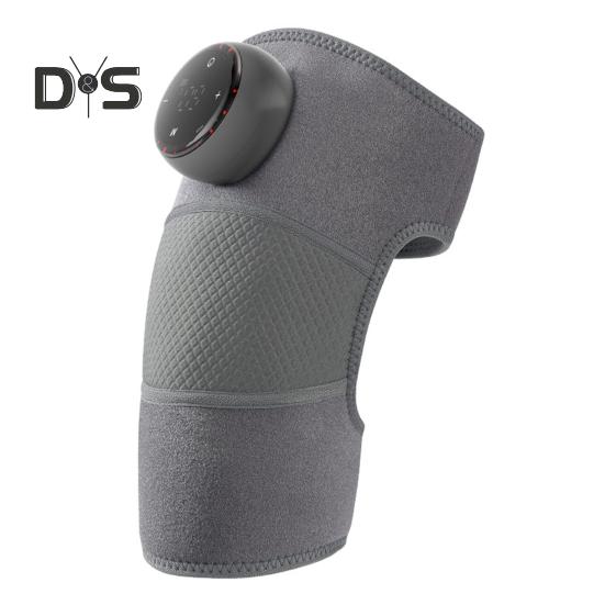 

Массажные подушечки для колена 3 режима вибрации 5 уровней регулировки нагрева 3D окружающее мгновенное сбалансированное нагревание для облегчения боли в колене Теплый наколенник для серый