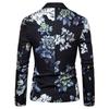 Men's Stylish Casual Print  Business Wedding Party Outwear Coat Suit Tops