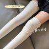 Autumn and Winter Rice White Knee Stockings Women's New Outer Thigh Socks Japanese Splicing High Stockings Stacking Socks