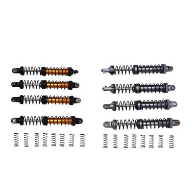 4 peças Amortecedor de Carro RC Liga 100mm Molas Duplas Amortecedor para Carro RC Crawler Off Road 1/10