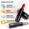 6 Farben Perlglanz Lippenstift Set Box, Samtfeiner Schimmer, Lang anhaltend Wasserdicht, Kein Farbverblassen, Nicht klebende Glitzer Lippenstift Set Box