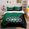 "Dallas Stars Logo Green and Black Design" Print Bedding Set Duvet Cover Pillowcases (1* Duvet Cover 2* Pillowcases Do Not Include Comforter)