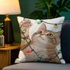Cute Animal Girl Outfits  Pillow Case Natural Linen Pillow Case DoubleSided Decor Sofa Pillowcase Home Decor