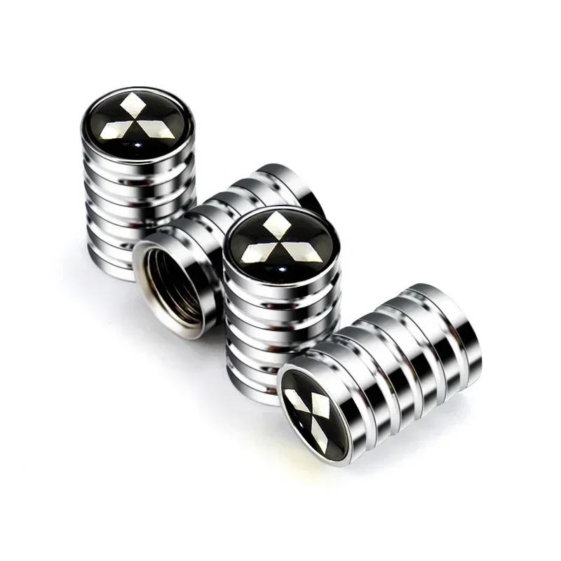 

4Pcs Alloy Car Tire Decoration Wheel Valve Caps for Mitsubishi Outlander Lancer Pajero ASX Colt Mirage Eclipse Montero Ralliart