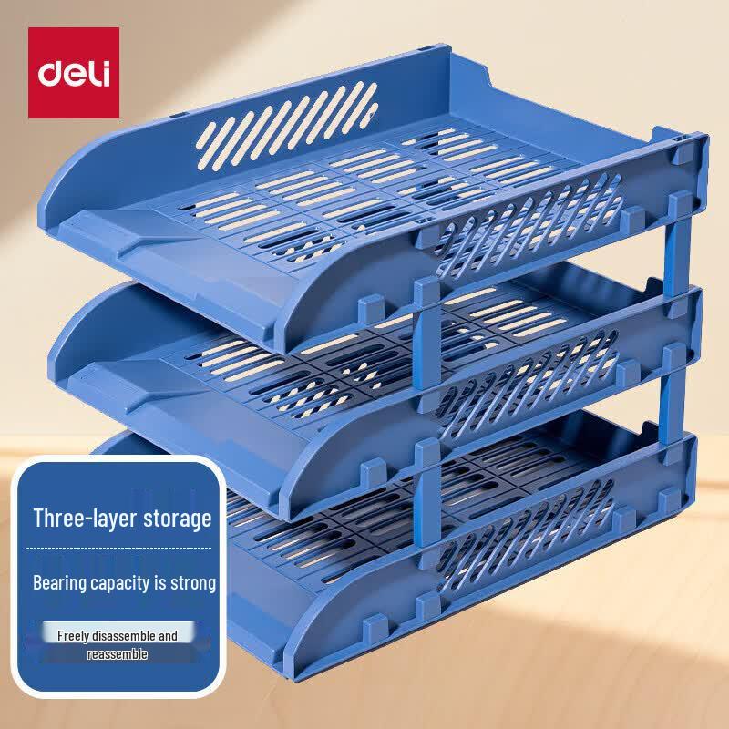 Deli Desktop 3-Tier File Organizer