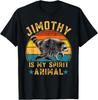 Vintage Raccoon Quote Design Timothy is My Spirit Animal T-Shirt