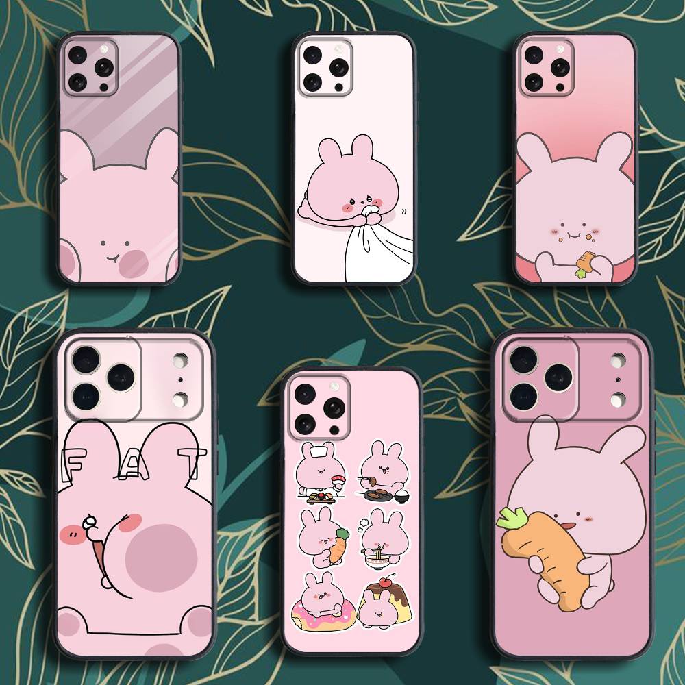 C-CartoonS A-Asamimichan Phone Case For iPhone 17,16,15,14,13,12,Pro,Max,Plus,E,SE4,Air,Mini Black Soft Box
