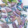 1pc/5pcs Stunning Blue/Purple Aura Flame Feather Stone -Black Kyanite Specimen with Iridescent for Home Decoration And Gift ball