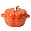 Cream Style Ceramic Pumpkin Stew Bowl with Lid