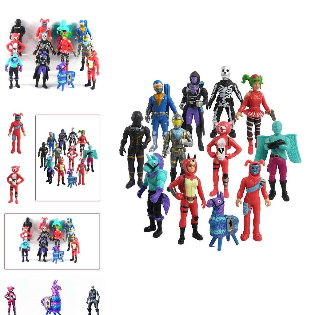 Pvc 12pc Fortnight Action Figure Pack Game Collection Toy Doll Playset