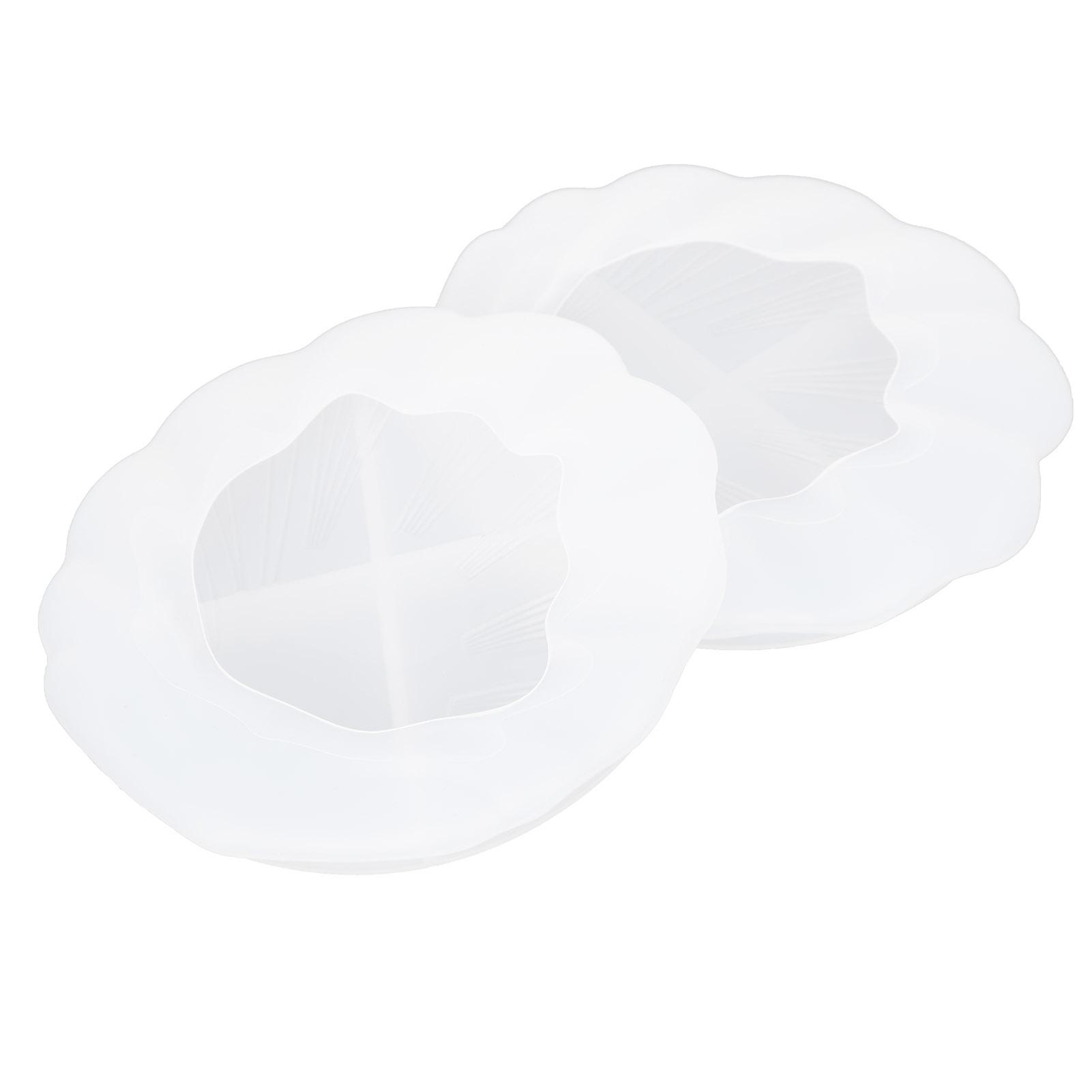 

2 шт., форма для литья эпоксидной смолы, сделай сам, силиконовая тарелка для блюдца, текстура листа, ракушка, зеркальная поверхность