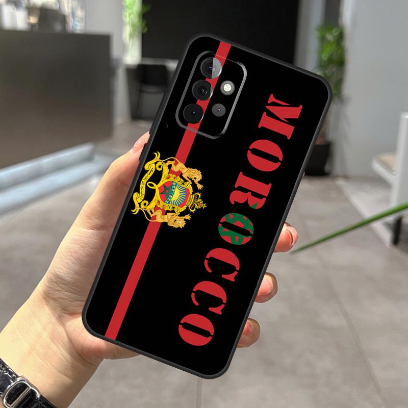Morocco Flag Coat Of Arms Case For Samsung Galaxy A52 A32 A12 A56 A36 A54 A34 A14 A05 A16 A26 A13 A33 A53 A15 A35 A55
