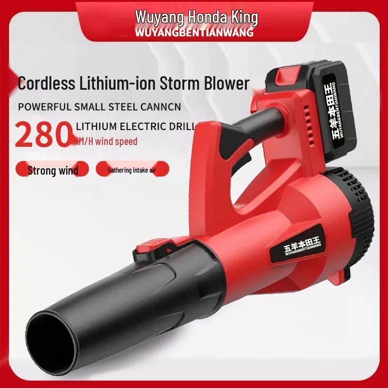 Kabelloser Hochleistungs-Akku-Haar- und Staubtrockner mit Lithium-Akku