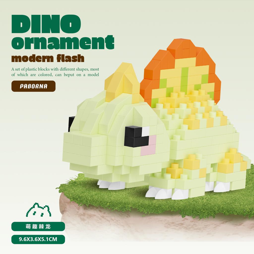 Mini dinosauři Dětské hračky Zvířata Modely Stavebnice Mikro kostky Vzdělávací hračky Halloweenské dárky