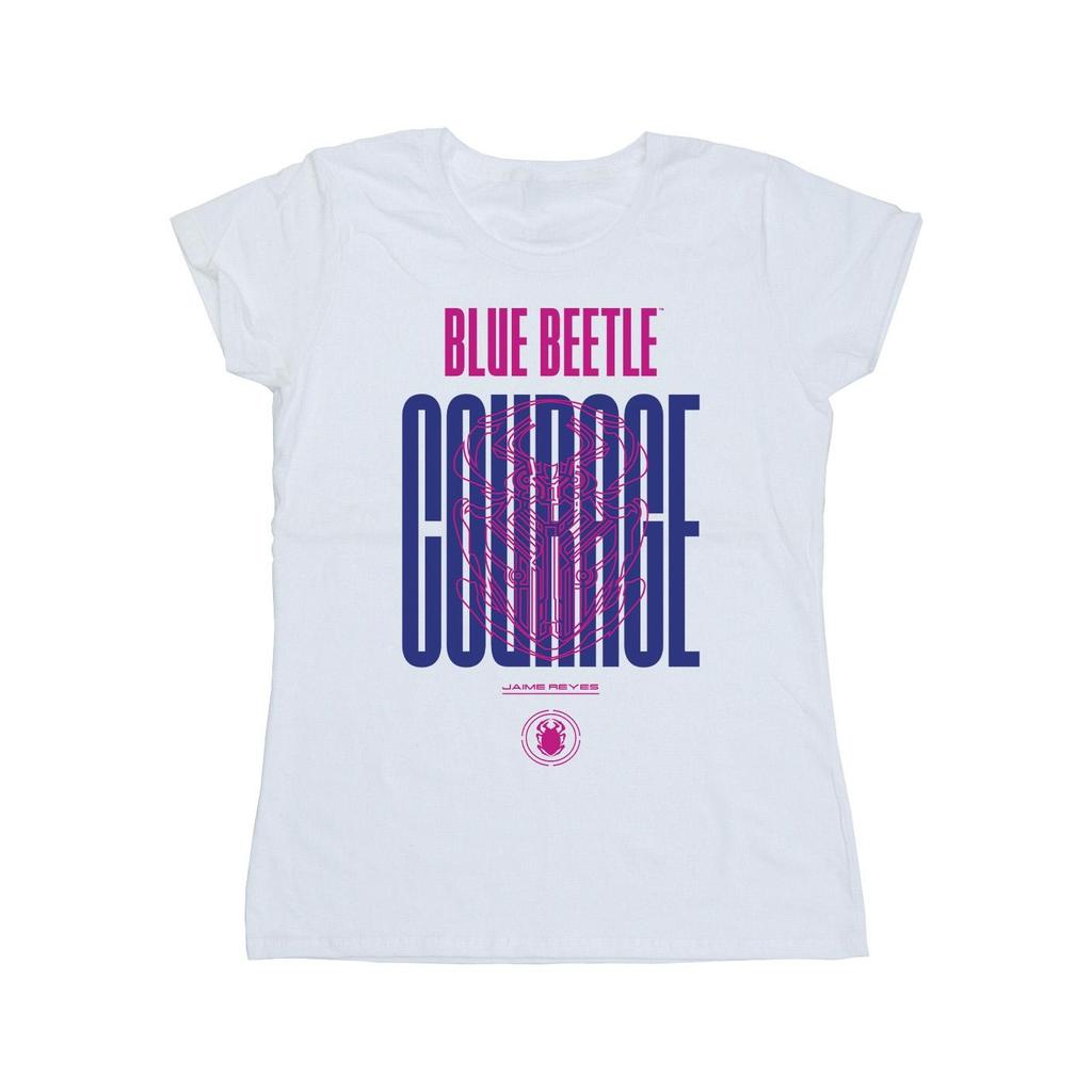 Blue Beetle Womens/Ladies Courage Cotton T-Shirt