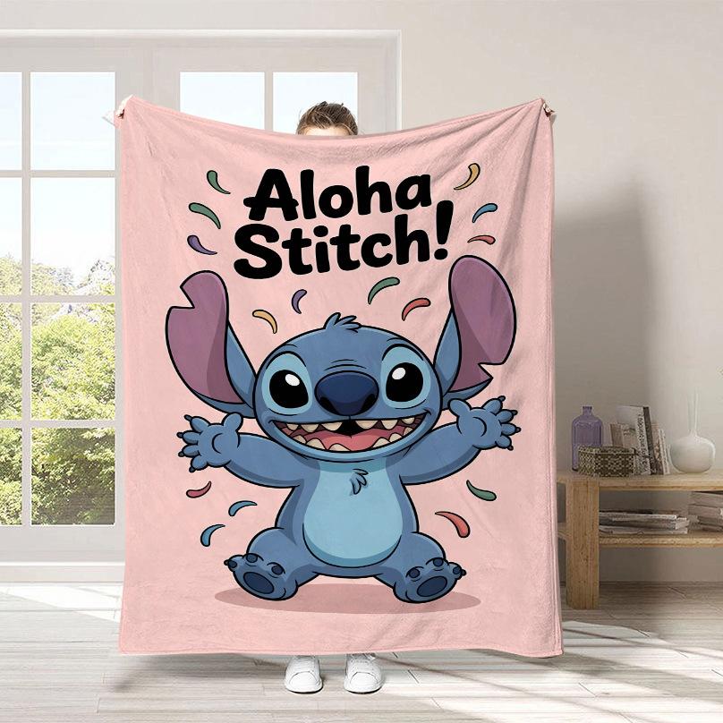 Couverture Dessin Animé Stitch Couverture Peluche Mignonne Stitch Couverture Quatre Saisons