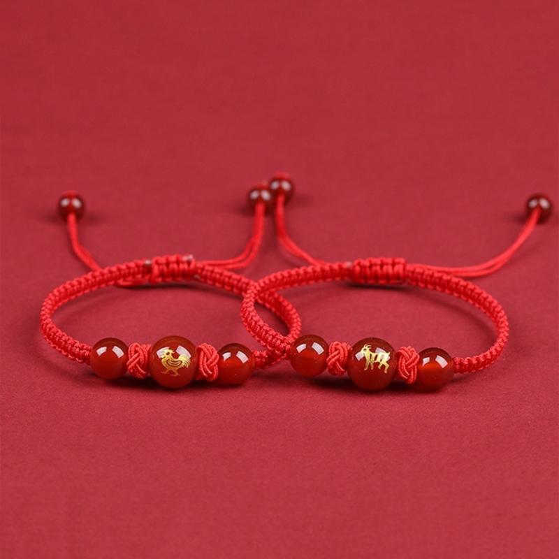 Chinese Snake Red String Bracelet Adjustable Charm Jewelry Luck Braided Rope Bracelet Suitable for Women and Men Present