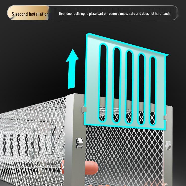 Automatic Mouse Trap Cage: Efficiently Capture and Repel Rodents