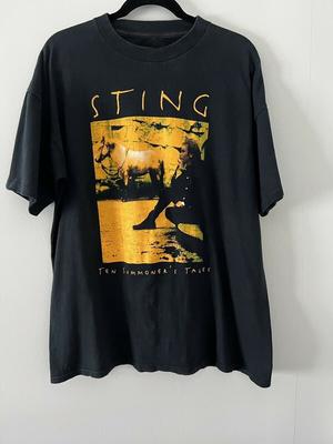Vtg Sting Band Ten Summoners Tour Cotton Black All Size Unisex Shirt KN058 Unisex T-Shirt