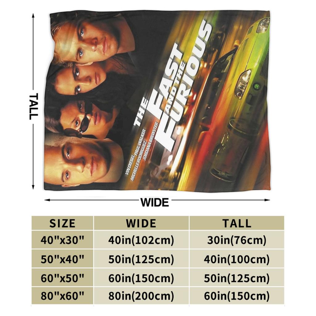 Fast and Furious Racing Blanket Fleece Print   Multifunction Super Soft Throw Blanket for Home Office Bedding Throws