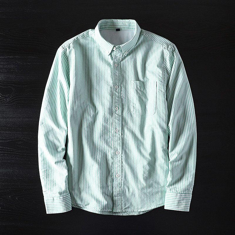 Cattle Goods Long-Sleeved Winter Export Shirt Green L