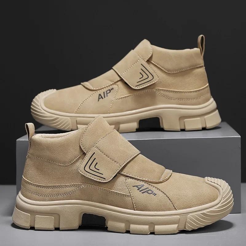Men's Boots Outdoor Hiking Shoes 2024 Winter Waterproof Wear-resistant Work Shoes Comfort Non Slip Fashion Sports Leisure Shoes