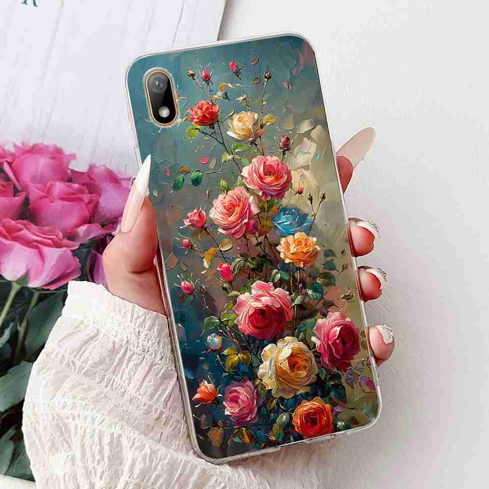 For Huawei Y5 2019 AMN-LX1 Case Colorful Butterfly Flowers Soft Silicone TPU Back Cover For Huawei Y5 Y5 AMN-LX2 AMN-LX3 Bumper