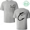 Fish Fishing Print Men T-Shirts Tops Men Fisherman Fish T-shirt Short Sleeve Fashion Brand New Loose Tees Summer Shirt for Male