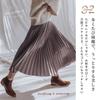 MEME XTRA Pleated Long Elastic High Slimming Maxi Office Solid 3 Winter Women's Skirt, Skirt, A-Line, Waist, Waist, Figure-Flattering, Skirt, Shiny,