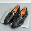Fashion Men's Loafers Luxury Brand Leather Dress Shoes Breathable Slip-On Solid Formal Casual Shoes Handmade Designer Men Shoes Mocassin