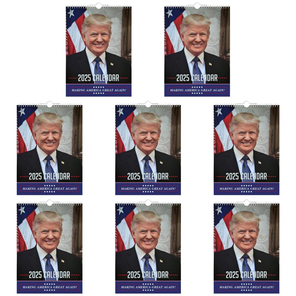 

Календарь Трампа 2025 Настенный календарь Ежемесячный календарь для домашнего офиса (В) Q