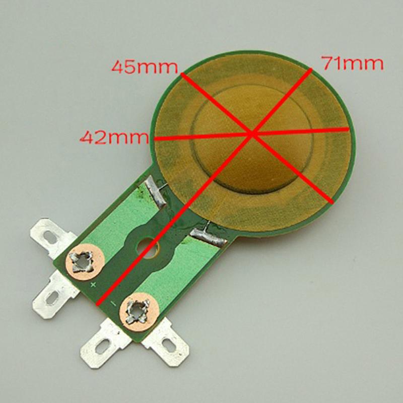 1 Pcs 25.5Mm Tweeters Voice Coil Round Speaker Treble Coil Horn Copper Diaphragm