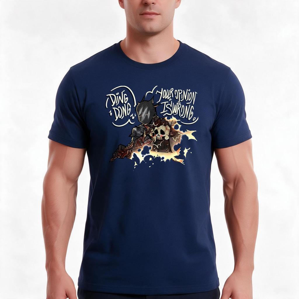 Ding Dong Tshirt Summer Casual Cotton Tee Oversized Streetwear Tops Vintage Graphic Print Loose Fit Short Sleeve