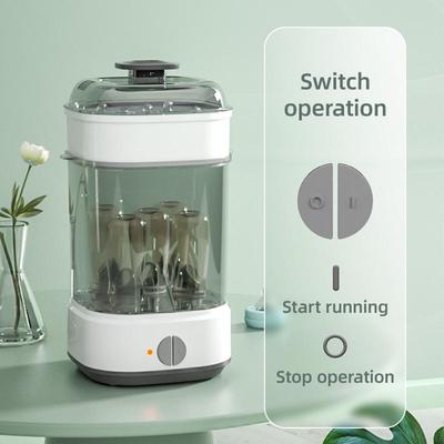 Whale Love 2-in-1 Baby Bottle Sterilizer and Dryer, Large Capacity Steam Sterilizer