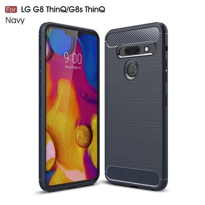Für LG G8 G8S ThinQ G820N Hülle Matt Stoßfest Lederhaut Weiche Silikon TPU Rückseitige Abdeckung Hülle für LG G8 G8S Thinq LM-G820N