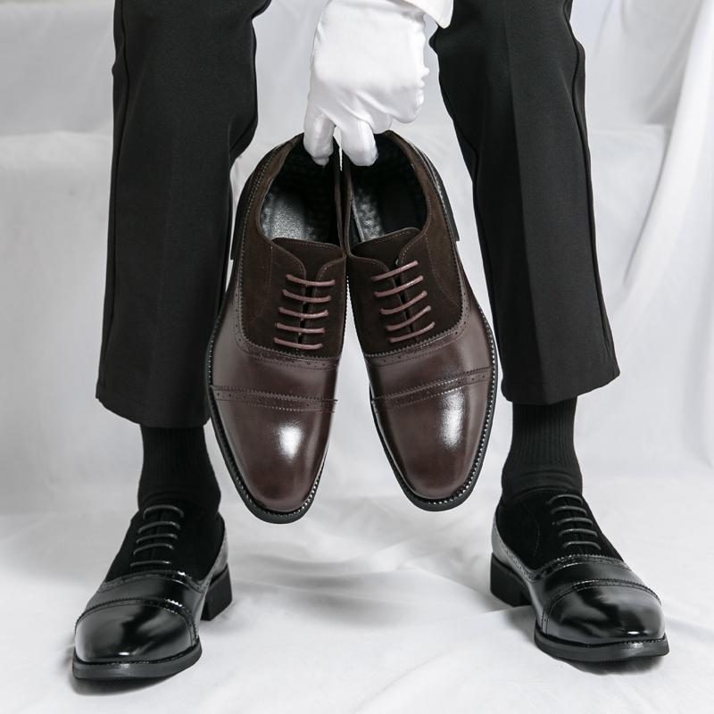 Herren Brogues Derbys Formelle Business Lederschuhe Herren Retro Stil Smoking Hochzeit Klassische Kleiderschuhe Übergröße