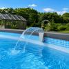 1Pc Pool Waterfall Fountain Sprinkler, Universal Thread Easy Install, Smooth Water Flow, Multi Colors, For Backyard Inflatable &
