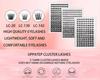 14-Row D Curl Dense False Eyelash Cluster Pack - Mixed Style, Hot Melt Grafted, In Stock