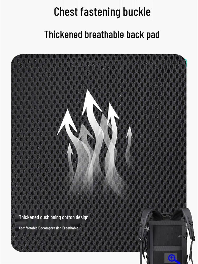 Expandable High-End Laptop Backpack with Shoe Compartment