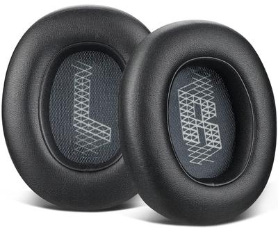 SOULWIT Replacement Noise-Isolating Foam Ear Pads and Cushions for JBL E65BTNC/Live 650BTNC/Live 770NC/Live 660NC/Duet NC Over-Ear Headsets (Black)